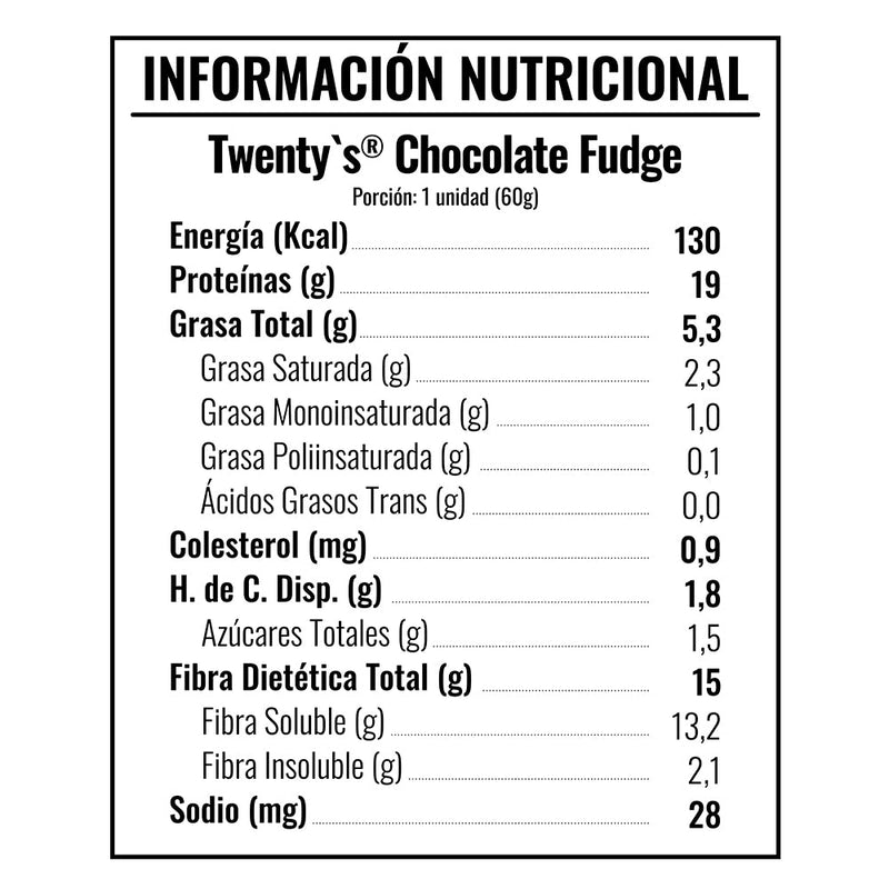 Caja 12 Twenty's Protein Bar 60g Your Goal