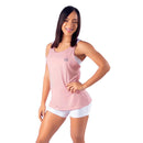 Camiseta Mujer Rosado Sin Manga + Peto blanco Durabody - Suples.cl