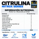 Tabla nutricional Citrulina Nitrox Series Fast Nutrition
