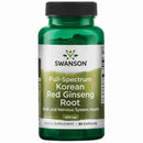 Full Spectrum Korean Red Ginseng Root 400mg - 90 Cápsulas Swanson - Suples.cl