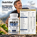 MultiTest Pro NutriVital | Wellness series para Hombres, con Ginseng, Fenogreco y Zinc
