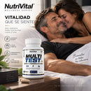 MultiTest Pro NutriVital | Wellness series para Hombres, con Ginseng, Fenogreco y Zinc