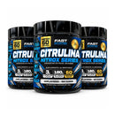 Pack 3 Citrulina Nitrox Series 180 g Fast Nutrition, tres envases