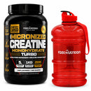 Pack Creatina monohidratada 1kg y Botellon rojo 2ltrs Fast Nutrition