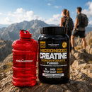 Pack Creatina monohidratada 1kg y Botellon rojo 2ltrs Fast Nutrition