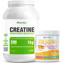Pack Creatina Monohidratada 1 Kg + Colágeno Hidr. Q10 + Cúrcuma y Biotina Nutrivital