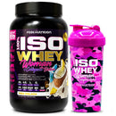 Pack Iso Whey Woman 2 lbs + Shaker Camo Pink Woman 700ml Fast Nutrition