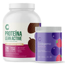 Pack Proteína Vegetal Lean Active 30 Serv + Colágeno Antiox 300g Cáscara Foods