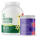Pack Proteína Vegetal Lean Active 30 Serv + Colágeno Antiox 300g Cáscara Foods