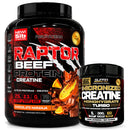Pack Raptor Beef Protein 5 Lbs +100% Creatina Turbo 300 Grs Fast Nutrition