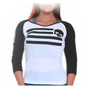 Polera Mujer BKF0102 Blanca Black Skull - Suples.cl