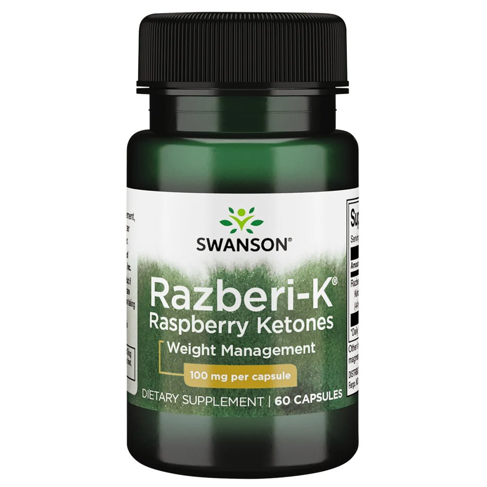 Razberi-K Raspberry Ketones 60 Cápsulas Swanson
