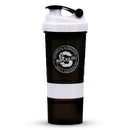 Shaker Suples 3x1 Negro con Blanco 500 Ml - Suples.cl