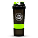 Shaker Suples 3x1 Negro con Verde 500 Ml - Suples.cl
