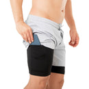 Short Dos Capas Hombre Gris Claro Durabody - Suples.cl