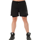 Short Dos Capas Hombre Negro Durabody - Suples.cl