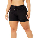 Short Dos Capas Mujer Negro Durabody - Suples.cl