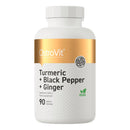Turmeric + Black Pepper + Ginger - 90 Tabletas OstroVit - Suples.cl