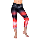 Leggins Capri Durabody Orange Rainbow Active Wear - Suples.cl