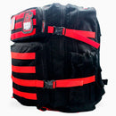 Mochila Military Bag Black & Red 45 Lts Durabody - Suples.cl