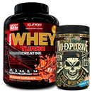 Pack Pre Workout N.O. Explosive 350 Grs + 100% Whey Turbo 5 Lbs Fast Nutrition - Suples.cl