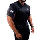 Polera Manga Corta Athletic Black Durabody Hombre - Suples.cl