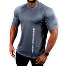 Polera Manga Corta Athletic Grey Durabody Hombre - Suples.cl