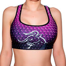 Top Sport Bra Durabody Black Magenta Active Wear - Suples.cl